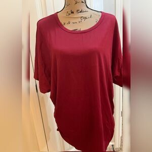 Womens Short Sleeve  Drape Loose Fit Tunic Top. SZ XXL
